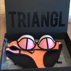Triangl Bikini Size XS Top Size S Bottom